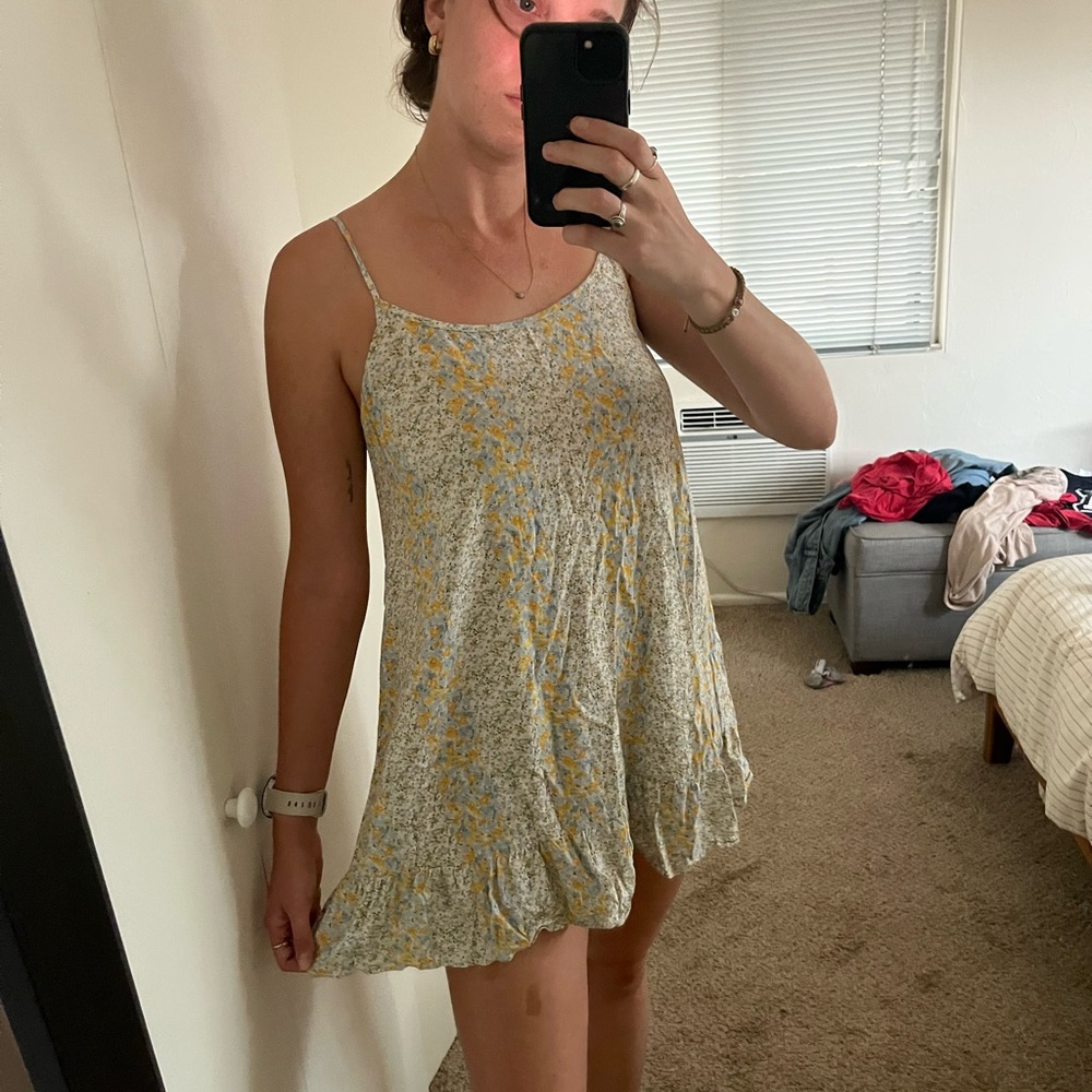 Yellow Floral Sundress